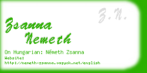 zsanna nemeth business card
